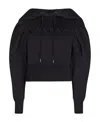 Nina Ricci Embroidery Logo Hooded Hooded Hoodie In Black
