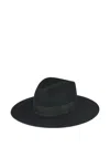 Nina Ricci Felted Fedora Hat In Black