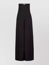 Nina Ricci Flared High Waist Trousers In Black