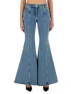 Nina Ricci Distressed Flared Jeans