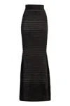 Nina Ricci Flared Knit Skirt
