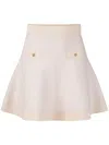 Nina Ricci Flared Mini Skirt In Neutrals