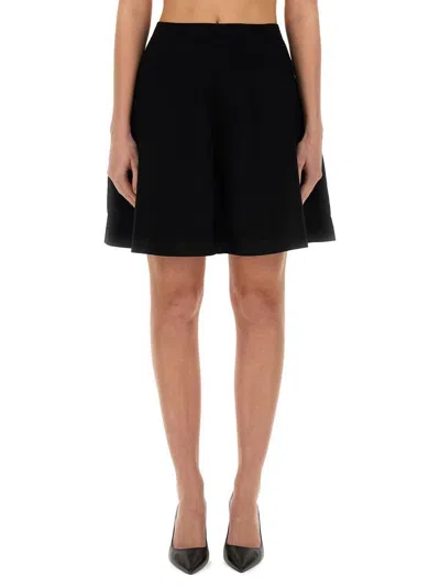 Nina Ricci Flared Miniskirt In Black