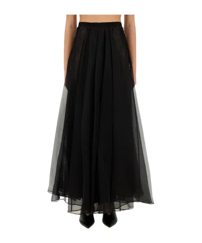 Nina Ricci Voluminous Maxi Skirt In Black