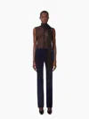 Nina Ricci Fluid Velvet Straight Pants