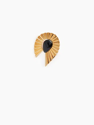 Nina Ricci Fluid Wing Brooch - Heart Of Vénus Tu In Gold