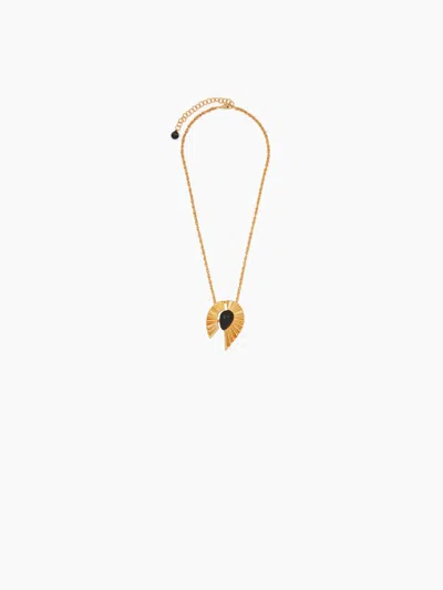 Nina Ricci Fluid Wing Necklace - Heart Of Vénus Tu In Gold