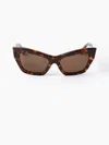 Nina Ricci Full Moon Cat-eye Sunglasses Tu In Havana