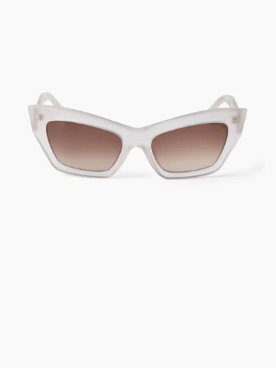 Nina Ricci Full Moon Cat-eye Sunglasses Tu In White