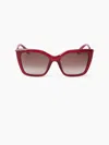 Nina Ricci Full Moon Geometrical Sunglasses Tu In Red