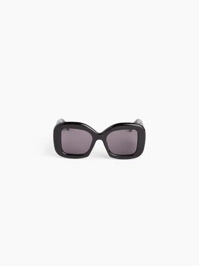 Nina Ricci Full Moon Oversize Shiny Black Sunglasses Tu