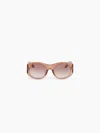 Nina Ricci Full Moon Round Shiny Transparent Sunglasses Tu