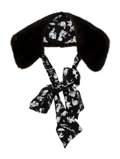 Pre-owned Nina Ricci Fur Shawl In Multi