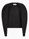 Nina Ricci Gabardine Cape In Black