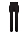Nina Ricci Straight Leg Trousers Front Pleats In Black