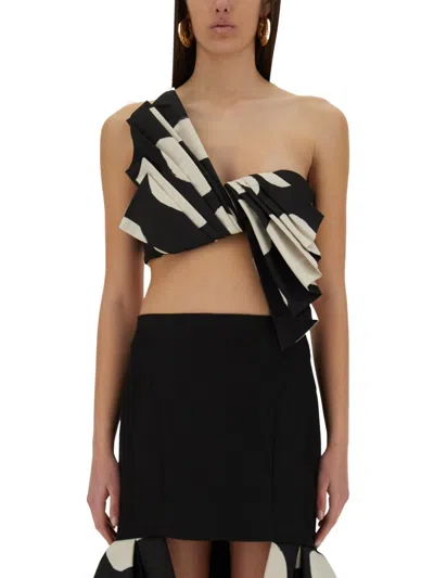 Nina Ricci Giant Bow Top In Black