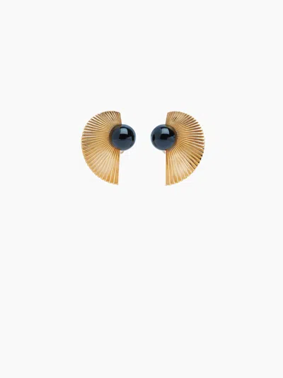 Nina Ricci Half Moon Earrings - Heart Of Vénus Tu In Gold
