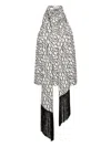 Nina Ricci Halterneck Fringed Top In White