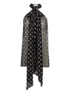 Nina Ricci Halterneck Polka-dot Top In Black