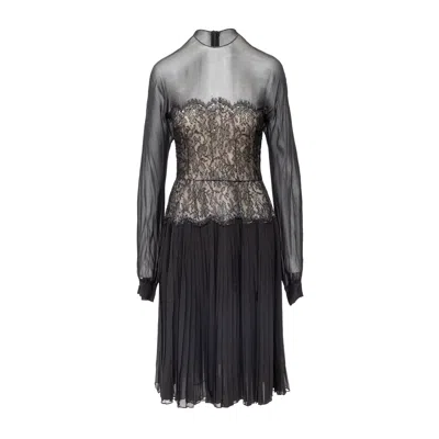 Nina Ricci Haute Boutique Chiffon Dress - '70s In Black