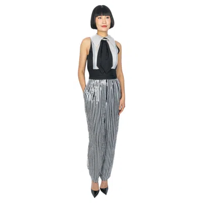 Pre-owned Nina Ricci Haute Couture Jumpsuit 1996 In Gray
