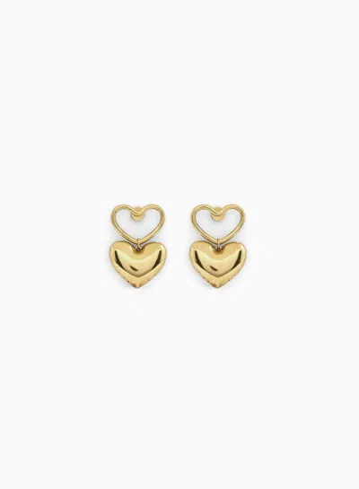 NINA RICCI HEART CHARM EARRINGS TU