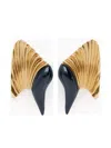 Nina Ricci Heart Of Venus Earrings In Black