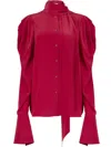 Nina Ricci Pussy-bow Shirt In Rosa