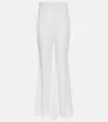 Nina Ricci High-rise Cady Flared Pants In Neutrals