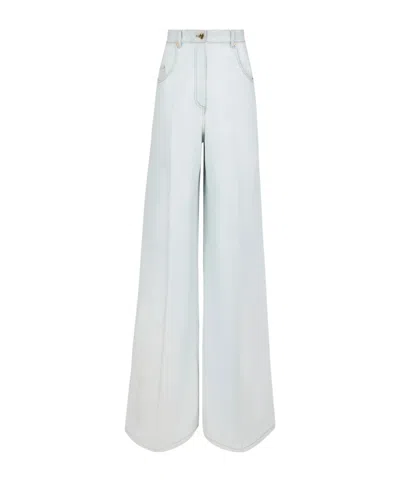 Nina Ricci High-waisted Flared Jeans In Blue