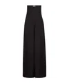 Nina Ricci Flared High Waist Trousers In Black