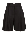 Nina Ricci Highwaisted Shorts With Folds In Black