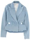 Nina Ricci Jacket With Cut-out In Blue
