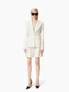 Nina Ricci Jacket With Open Draped Back In White