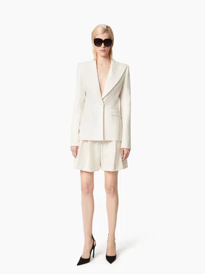 Nina Ricci Jacket With Open Draped Back In White