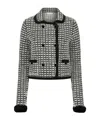 Nina Ricci Tweed-effect Double-breasted Jacket In Multi