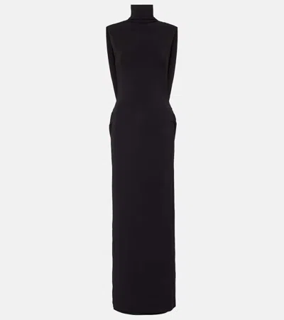 Nina Ricci Jersey Maxi Dress In Black
