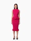 Nina Ricci Midi Skirt With Ruffled Peplum Xl