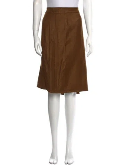 Pre-owned Nina Ricci Knee-length Skirt In Brown