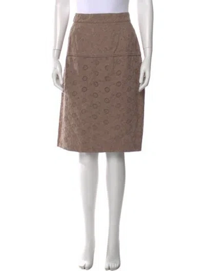 Pre-owned Nina Ricci Knee-length Skirt In Brown