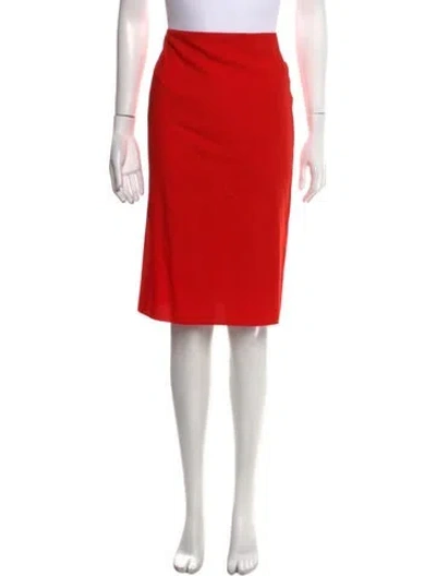Pre-owned Nina Ricci Knee-length Skirt In Orange