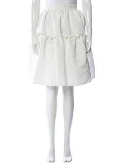 Pre-owned Nina Ricci Knee-length Skirt In White
