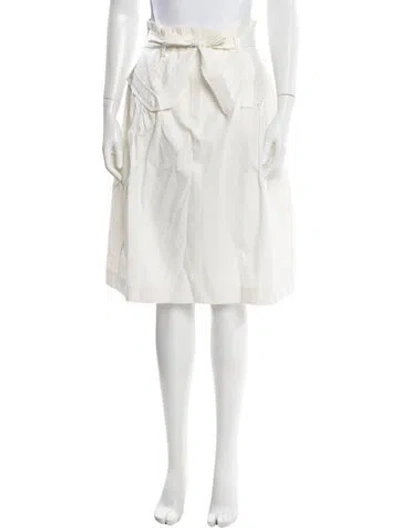 Pre-owned Nina Ricci Knee-length Skirt In White