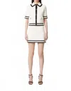 Nina Ricci Tweed Mini Skirt In White