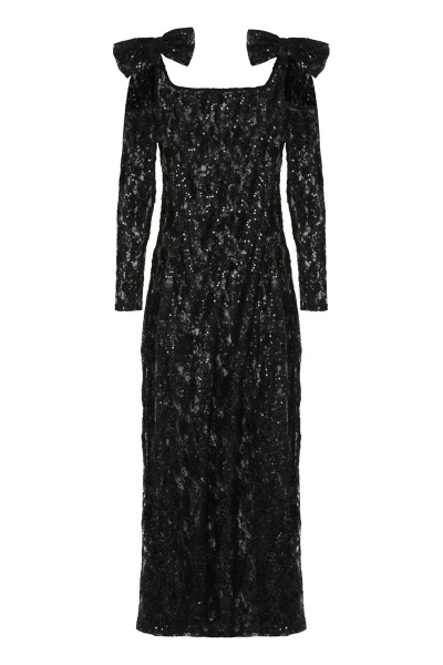 Nina Ricci Lace Dress In Black