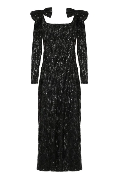 Nina Ricci Lace Dress In Black