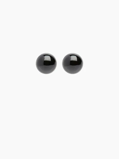 Nina Ricci Lacquered Sphere Ear Clips Tu