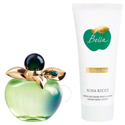 Nina Ricci Ladies Bella Gift Set Fragrances 3137370351313 In Green / Rose / White