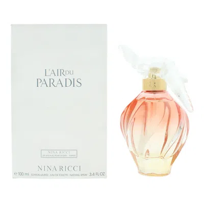 Nina Ricci Ladies L'air Du Paradis Edt 3.38 oz (tester) Fragrances 3137370343080