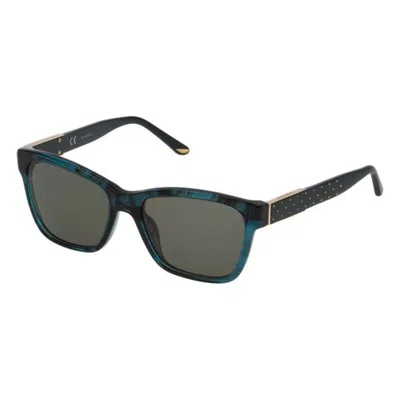 Nina Ricci Ladies' Sunglasses  Snr116540z47 Green  54 Mm Gbby2 In Black